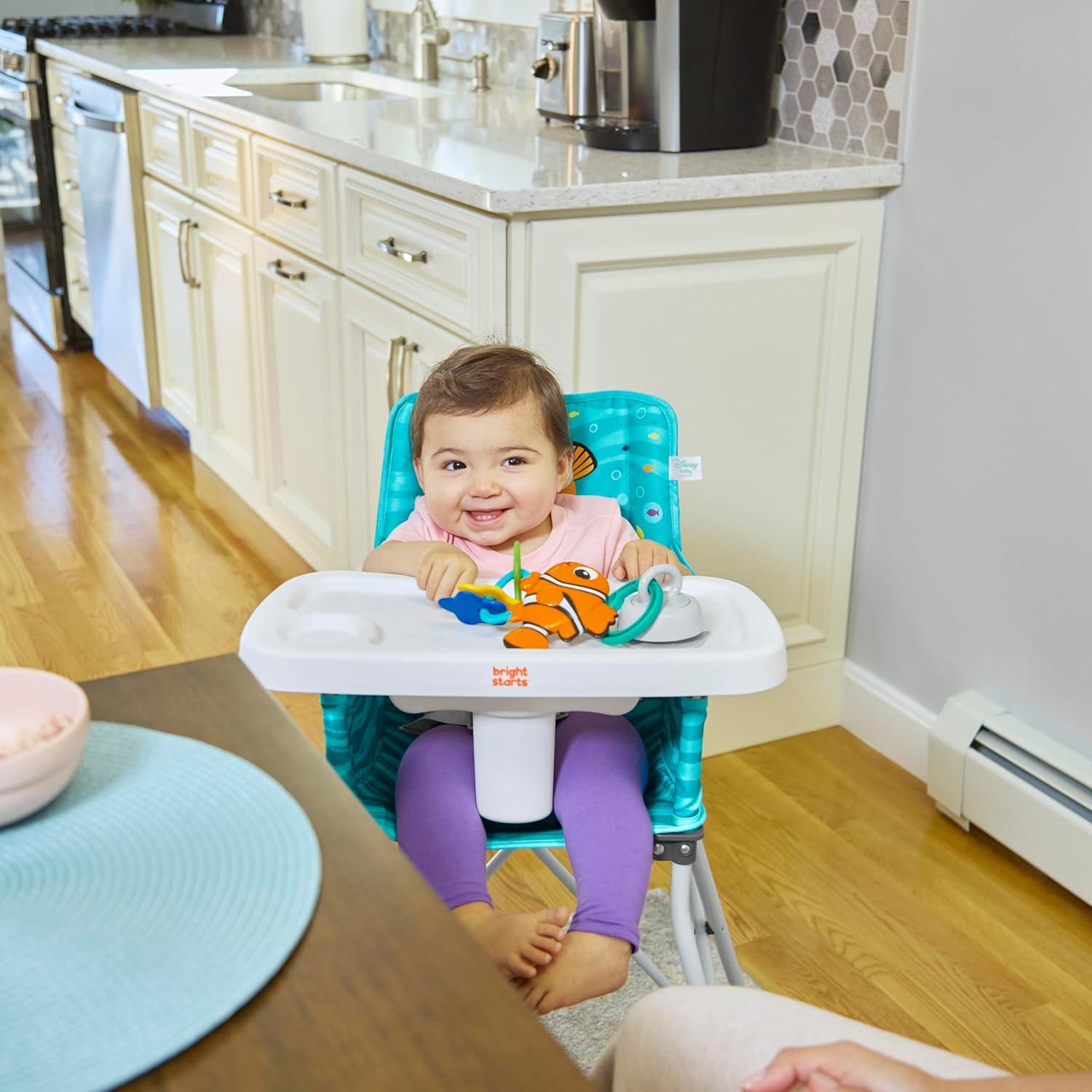 imageBright Starts by Summer Pop n Dine SE Highchair Sweet Life Edition Aqua Sugar Color  Portable Space Saver High Chair for IndoorOutdoor Dining with Fast Easy for 6 Months  45 PoundsNemo