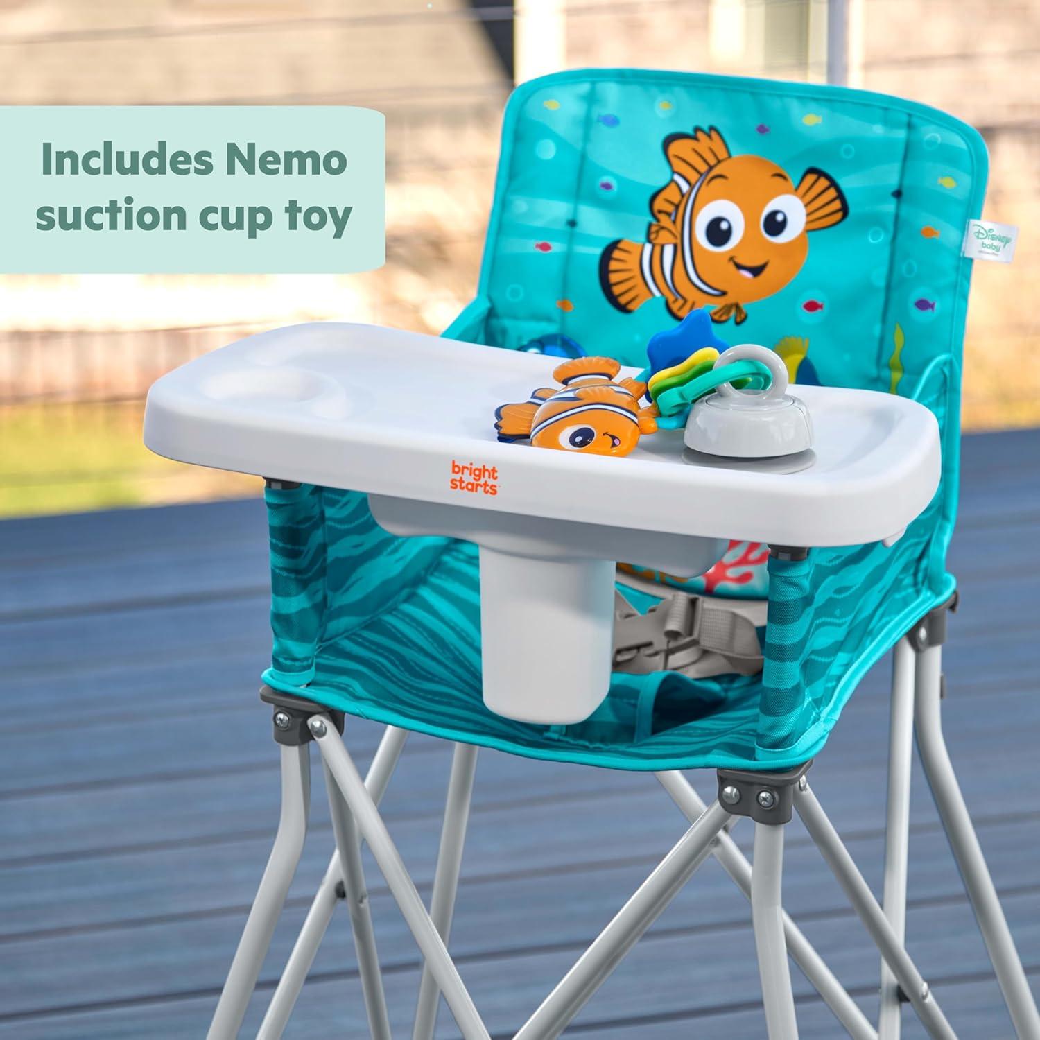 imageBright Starts by Summer Pop n Dine SE Highchair Sweet Life Edition Aqua Sugar Color  Portable Space Saver High Chair for IndoorOutdoor Dining with Fast Easy for 6 Months  45 PoundsNemo