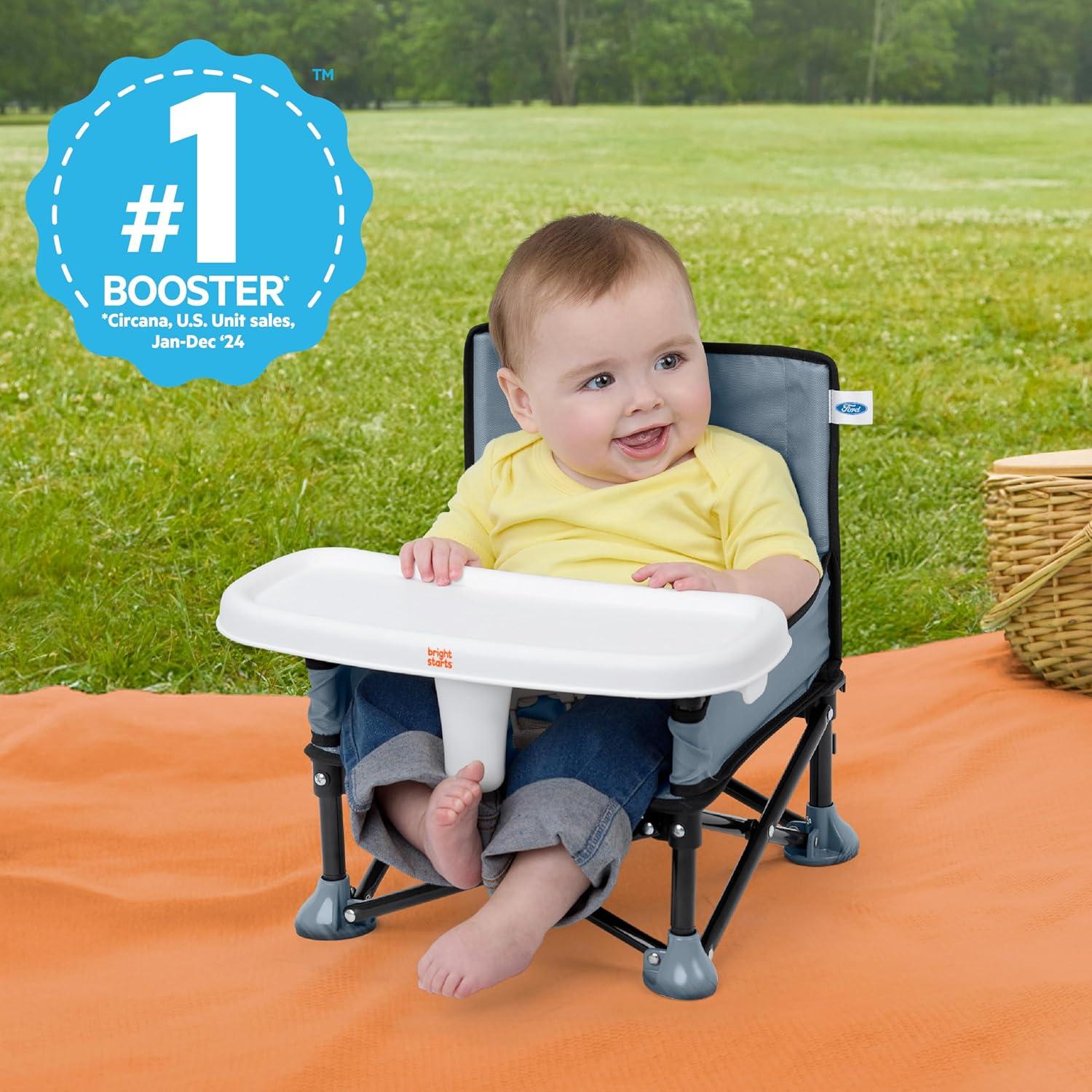 imageFord Bronco Pop N Sit Portable Booster Chair by Bright Starts Floor Seat IndoorOutdoor Use Compact Fold Area 51 Color 6 Mos  3 YrsArea 51 Pop N Sit