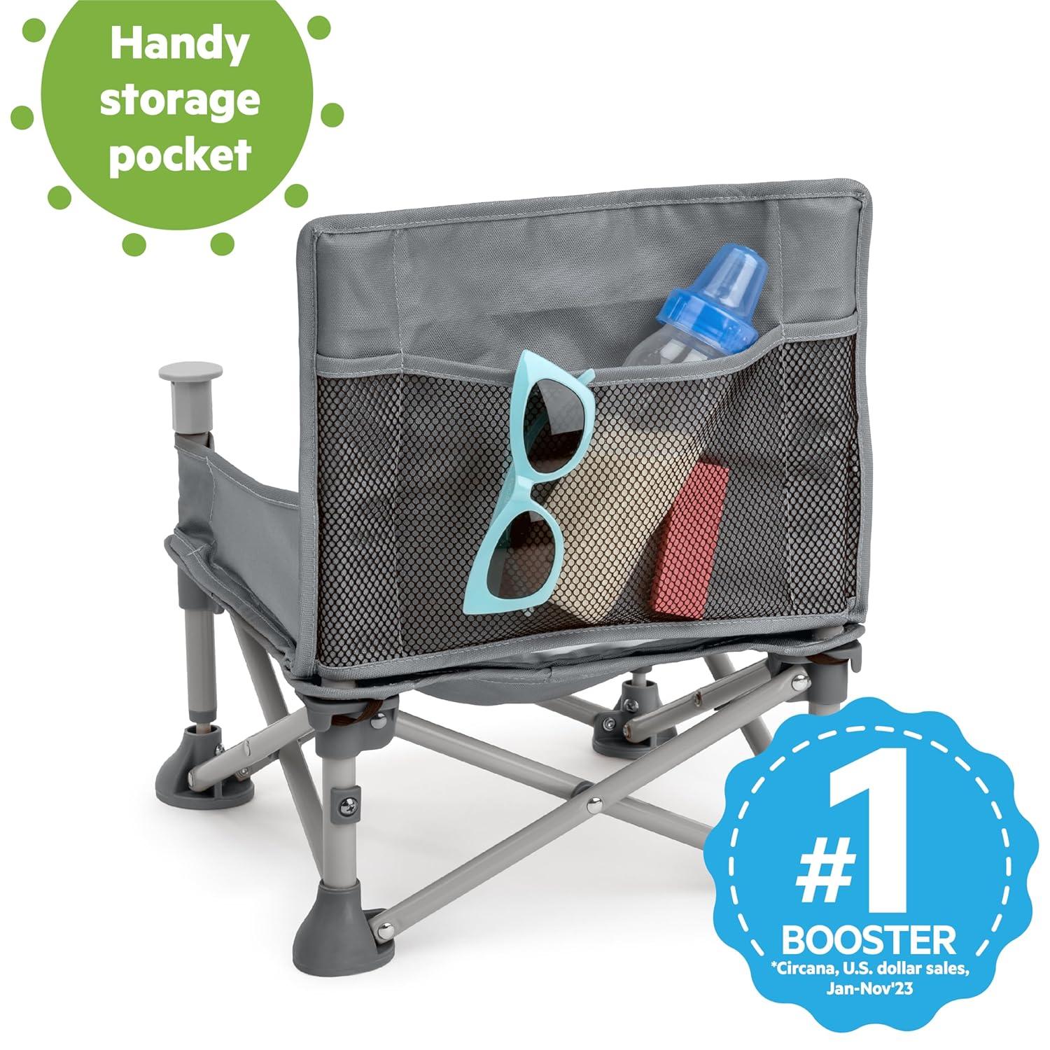 imageFord Bronco Pop N Sit Portable Booster Chair by Bright Starts Floor Seat IndoorOutdoor Use Compact Fold Area 51 Color 6 Mos  3 YrsGray 2