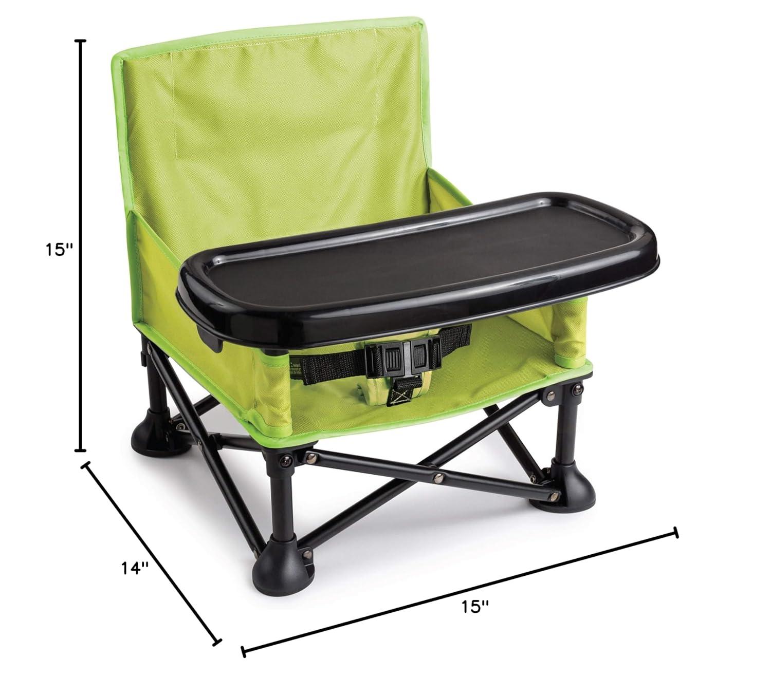 imageFord Bronco Pop N Sit Portable Booster Chair by Bright Starts Floor Seat IndoorOutdoor Use Compact Fold Area 51 Color 6 Mos  3 YrsGreen