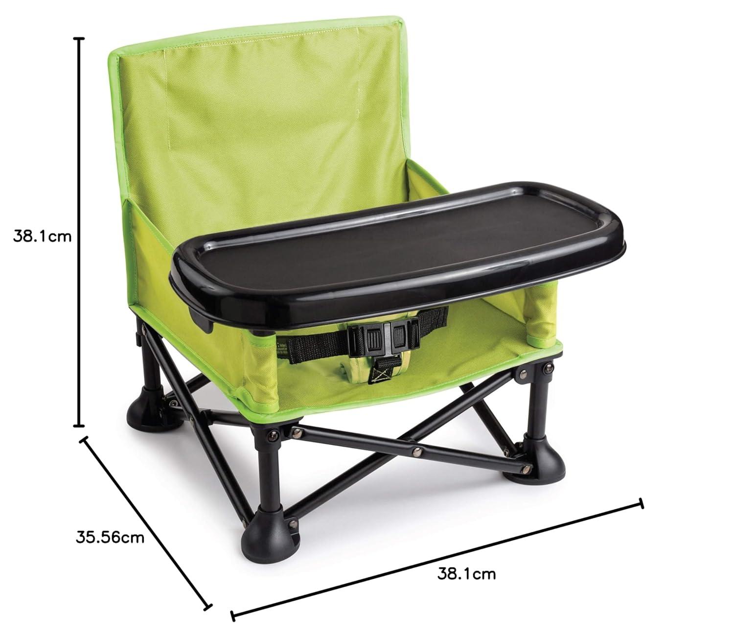 imageFord Bronco Pop N Sit Portable Booster Chair by Bright Starts Floor Seat IndoorOutdoor Use Compact Fold Area 51 Color 6 Mos  3 YrsGreen
