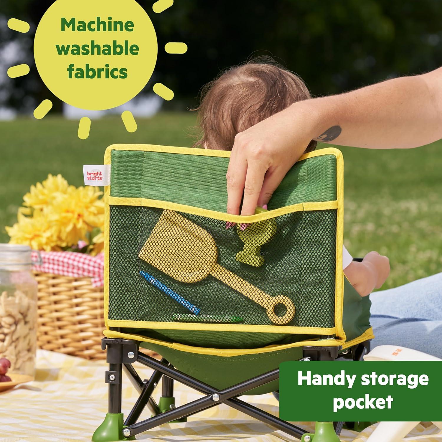 imageFord Bronco Pop N Sit Portable Booster Chair by Bright Starts Floor Seat IndoorOutdoor Use Compact Fold Area 51 Color 6 Mos  3 YrsJohn Deere