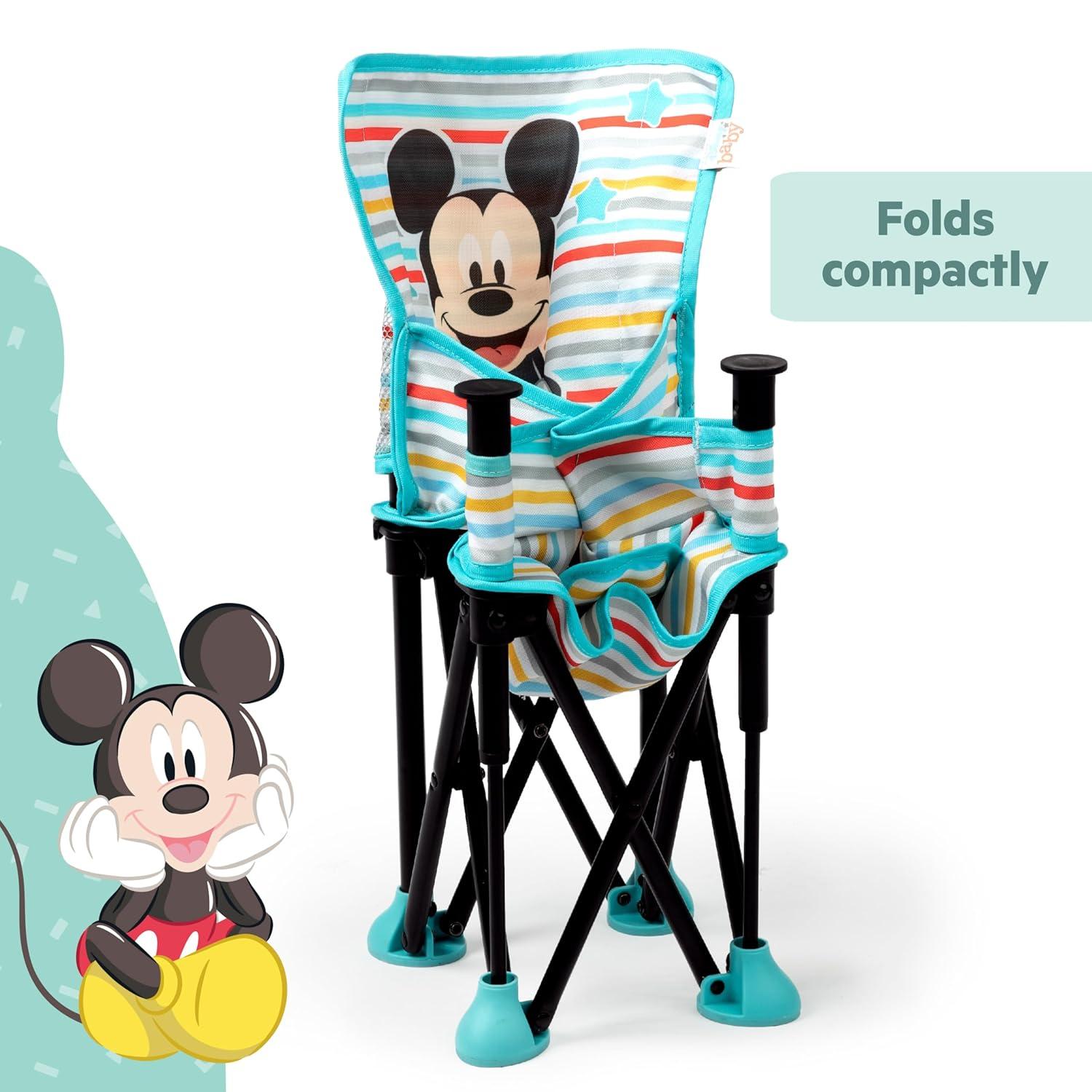 imageFord Bronco Pop N Sit Portable Booster Chair by Bright Starts Floor Seat IndoorOutdoor Use Compact Fold Area 51 Color 6 Mos  3 YrsMickey