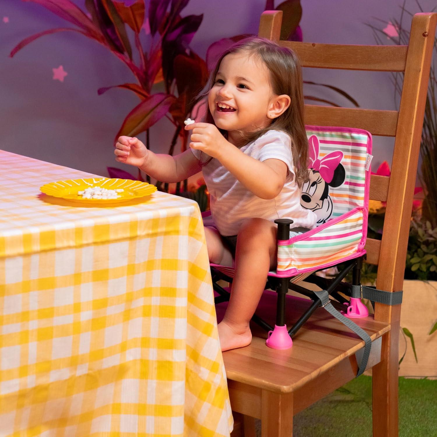 imageFord Bronco Pop N Sit Portable Booster Chair by Bright Starts Floor Seat IndoorOutdoor Use Compact Fold Area 51 Color 6 Mos  3 YrsMinnie