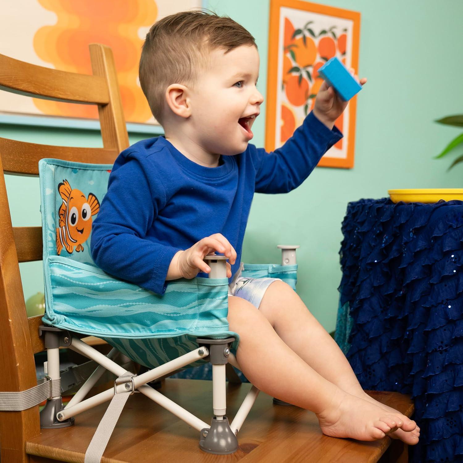 imageFord Bronco Pop N Sit Portable Booster Chair by Bright Starts Floor Seat IndoorOutdoor Use Compact Fold Area 51 Color 6 Mos  3 YrsNemo