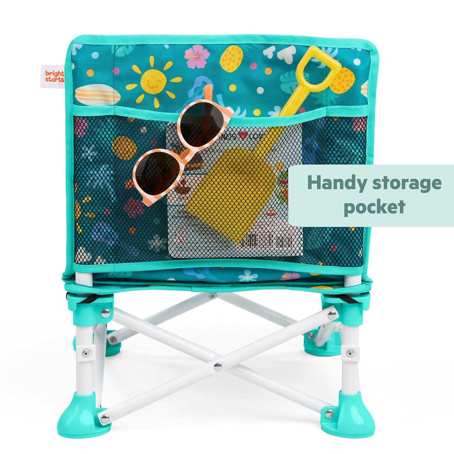 imageFord Bronco Pop N Sit Portable Booster Chair by Bright Starts Floor Seat IndoorOutdoor Use Compact Fold Area 51 Color 6 Mos  3 YrsStitch