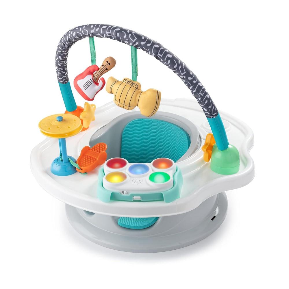 imageBaby Einstein Deluxe SuperSeat MultiColor Fun Baby Seat for Sitting Up Playtime and Meals Ages 4 Months to 4 Years
