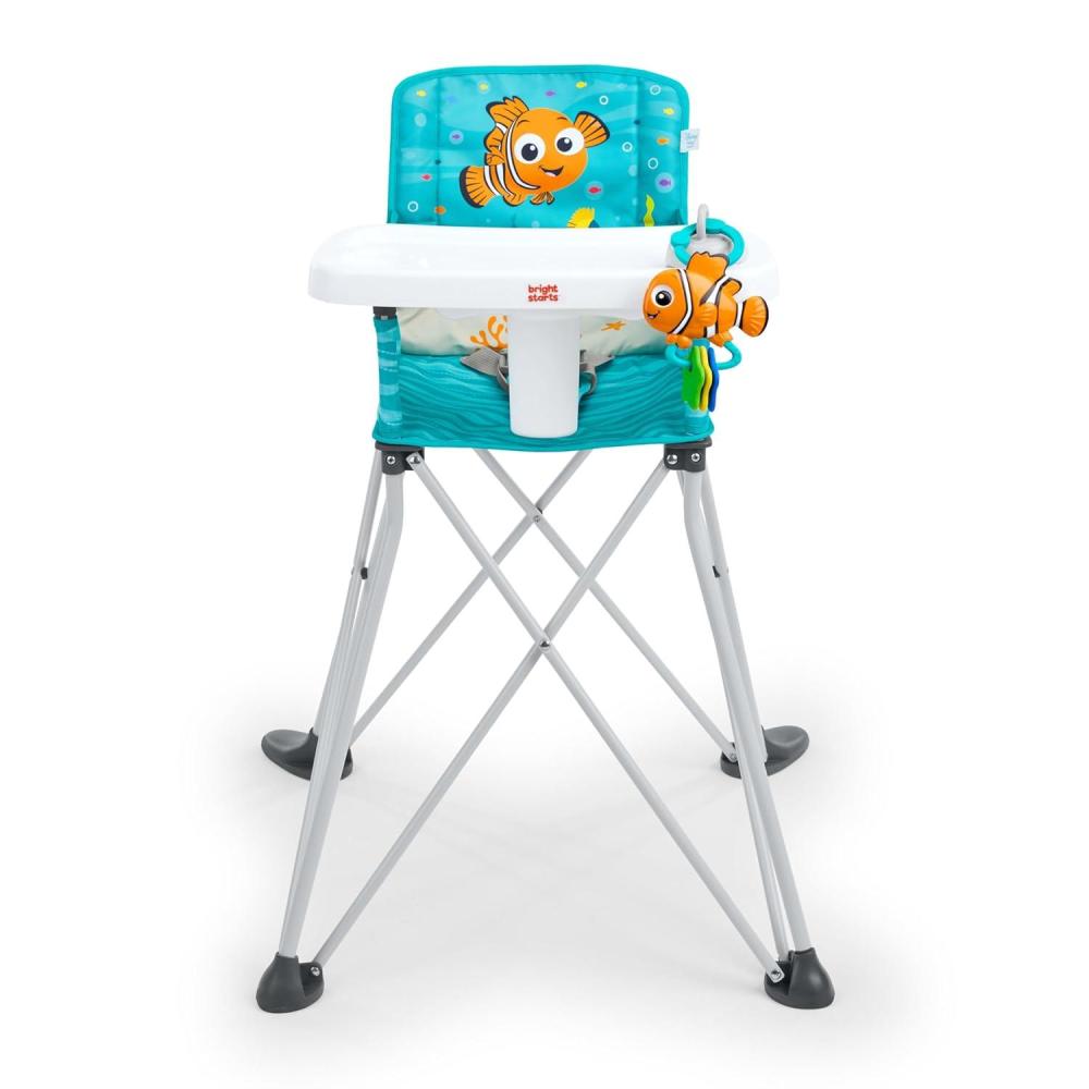 imageBright Starts by Summer Pop n Dine SE Highchair Sweet Life Edition Aqua Sugar Color  Portable Space Saver High Chair for IndoorOutdoor Dining with Fast Easy for 6 Months  45 PoundsNemo