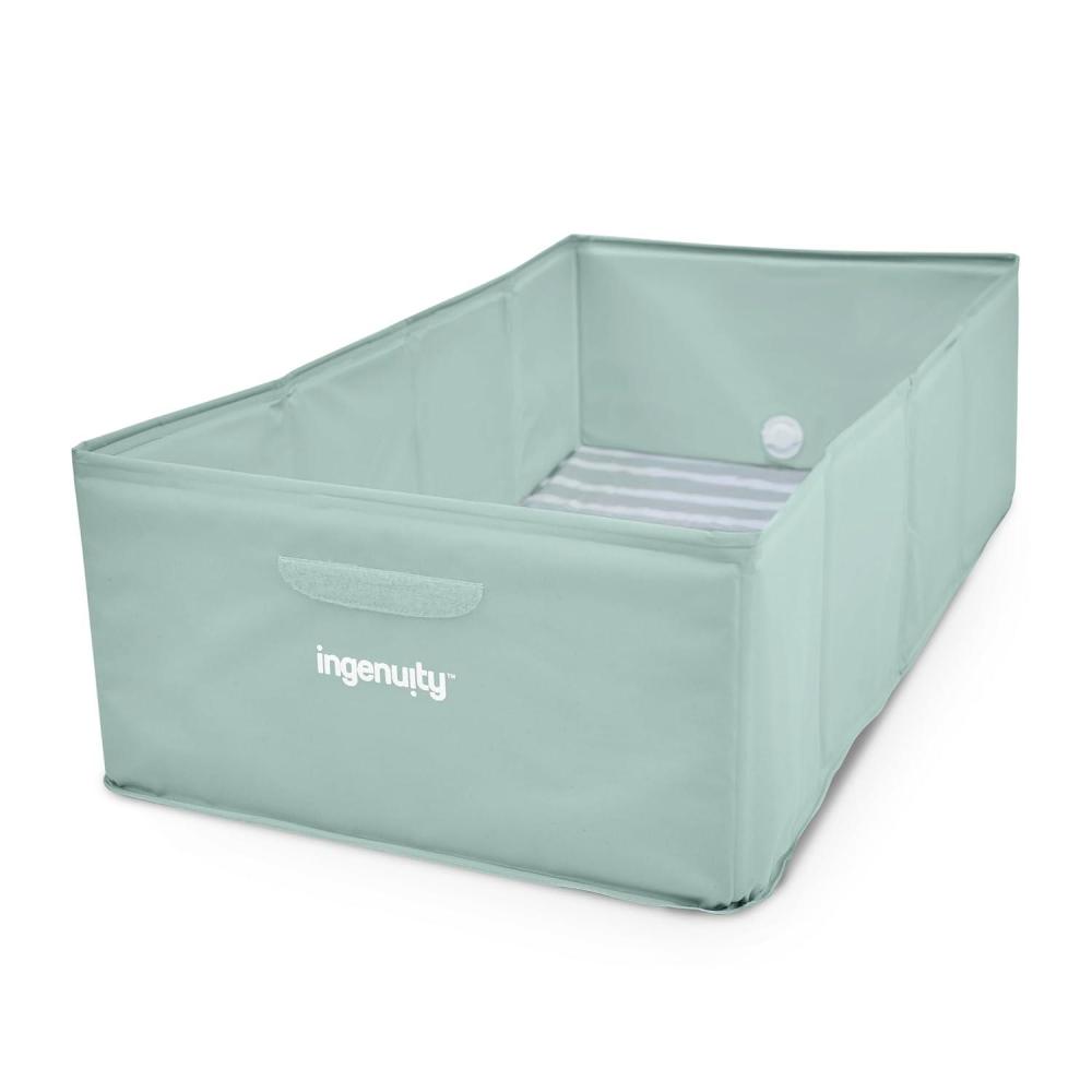 imageIngenuity Tuckaway Toddler Folding Tub Converts Shower to Tub Folds to Store Easy to Clean No Assembly Required Portable Baby Bathtub for Travel 12M5Y