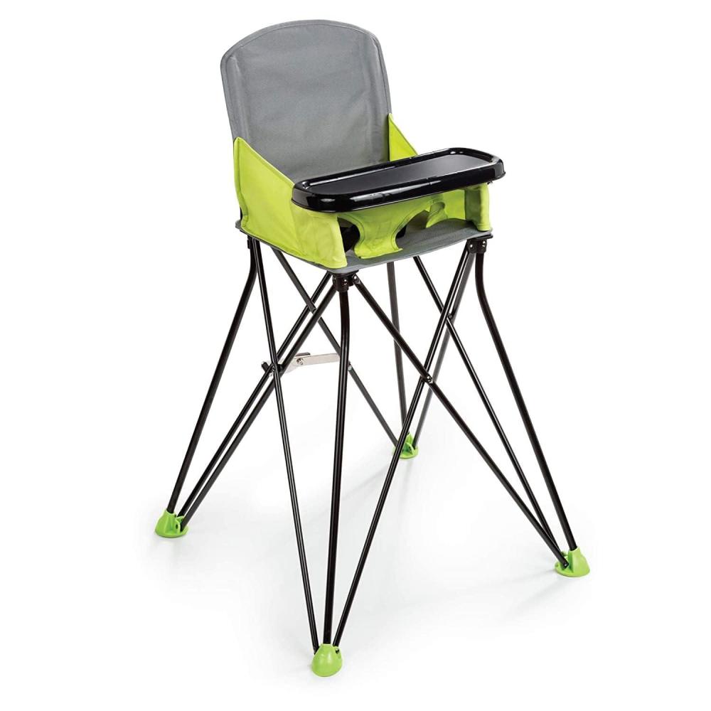 imageSummer Infant Pop n Sit Portable Highchair Green  Portable Highchair for IndoorOutdoor Dining  Space Saver High Chair with Fast Easy Compact Fold for 6 Months  45 PoundsGreen