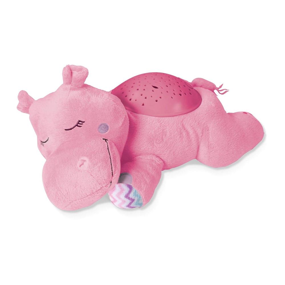 imageSummer Infant Slumber Buddies Soother Pink Hippo  Projector Night Light for Kids with Calming Songs and Sounds