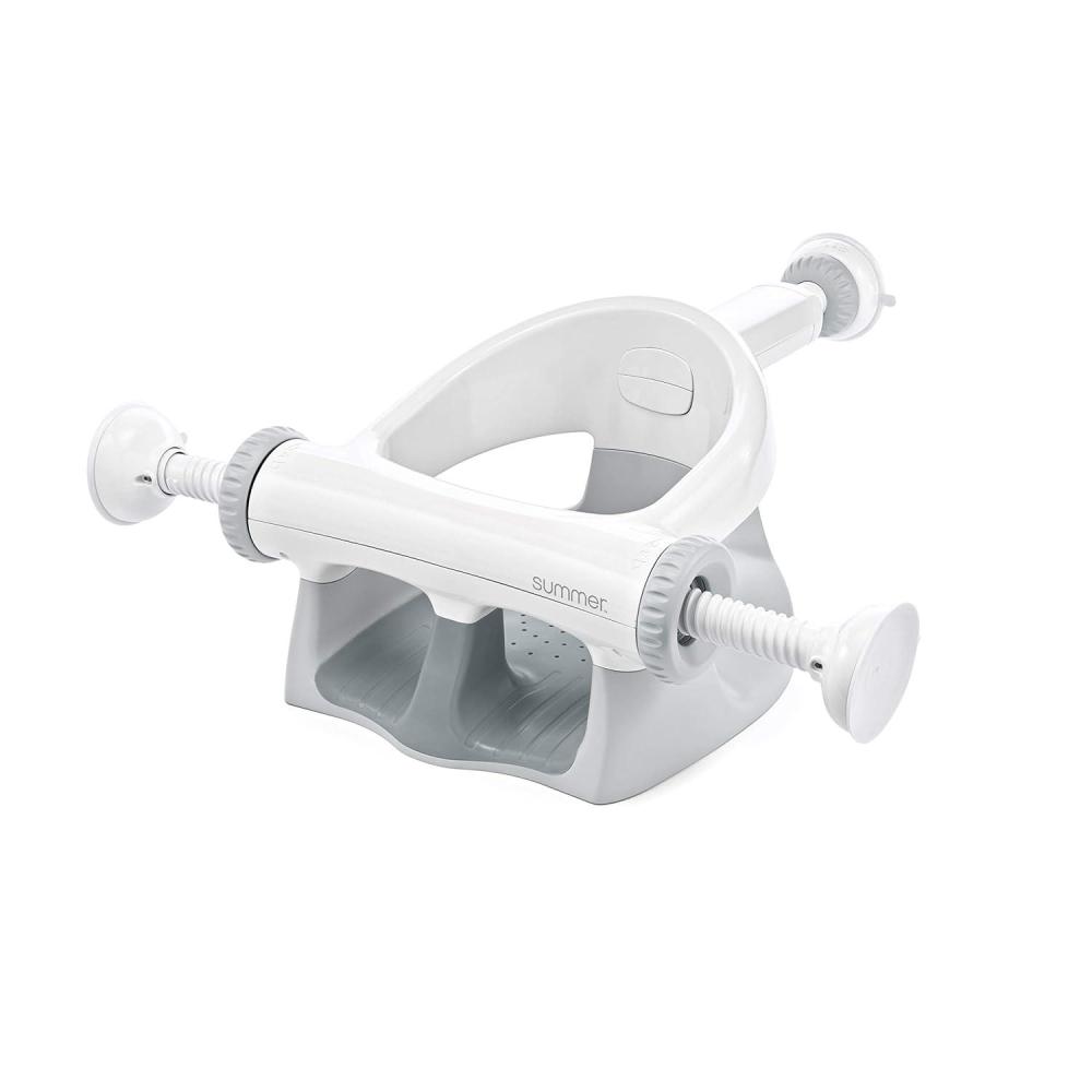 imageSummer InfantBaby Bathtub Seat with Toys Backrest Suction Cups  My Bath Seat by Summer InfantGray Soft Support