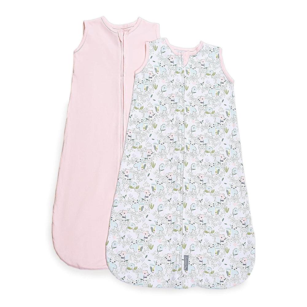 imageSwaddleMe by Ingenuity Night Sack Sleeper For Ages 612 Months 1624 Pounds Up to 30 Inches Long 2Pack Loosefit Baby Swaddle Sack Wearable BlanketPeekaboo Panda