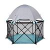 imageBright Starts Pop N Play IndoorOutdoor Playard Portable Playpen for Babies and Toddlers Unisex Easy Compact FoldBlue Deluxe Playard