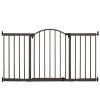 imageIngenuity Decorative Extra Wide Baby Gate ampamp Dog Gate 44quot72quot Wide 36quot Tall Hardware or Pressure Mounted Install in Hallways Bottom of Stairs or Large Openings  Bronze