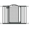 imageSummer Infant Modern Home WalkThru Safety Pet and Baby Gate 28quot42quot Wide 30quot Tall Pressure or Hardware Mounted Install on Wall or Banister in Doorway or Stairway Auto Close Door  Gray