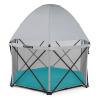 imageSummer Infant Pop n Play SE Hex Playard 6Sided Sweet Life Edition Aqua Sugar Color  Full Coverage Play Pen for Indoor and Outdoor Use  Fast Easy and Compact Fold Aqua Sugar