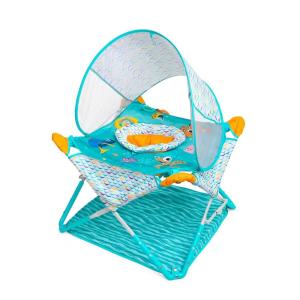 Bright Starts, Pop ‘N Jump SE Portable Baby Activity Center, Indoor Outdoor Use, Lightweight, Carrying Bag, Canopy, 6-12 Months (Sweets)(Nemo)