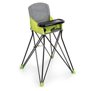 Bright Starts by Summer Pop ‘n Dine SE Highchair, Sweet Life Edition, Aqua Sugar Color – Portable Space Saver High Chair for Indoor/Outdoor Dining with Fast, Easy, for 6 Months – 45 Pounds(Green)