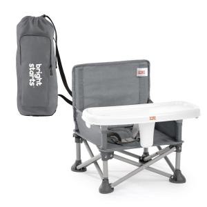 Ford Bronco Pop ‘N Sit Portable Booster Chair by Bright Starts, Floor Seat, Indoor/Outdoor Use, Compact Fold, Area 51 Color, 6 Mos – 3 Yrs(Gray 2)