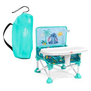 Ford Bronco Pop ‘N Sit Portable Booster Chair by Bright Starts, Floor Seat, Indoor/Outdoor Use, Compact Fold, Area 51 Color, 6 Mos – 3 Yrs(Stitch)