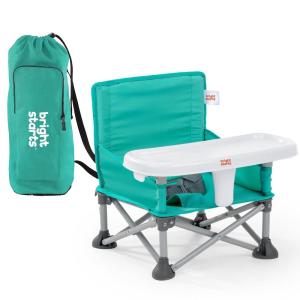 Ford Bronco Pop ‘N Sit Portable Booster Chair by Bright Starts, Floor Seat, Indoor/Outdoor Use, Compact Fold, Area 51 Color, 6 Mos – 3 Yrs(Teal)