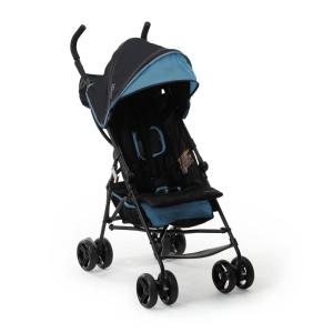 Ingenuity 3D Mini Convenience Stroller – Lightweight Stroller with Compact Fold, Multi-Position Recline, Canopy with Pop Out Sun Visor and More – Umbrella Stroller for Travel, Pink(Blue)