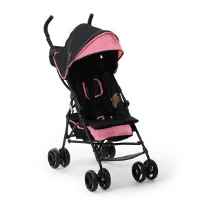 Ingenuity 3D Mini Convenience Stroller – Lightweight Stroller with Compact Fold, Multi-Position Recline, Canopy with Pop Out Sun Visor and More – Umbrella Stroller for Travel, Pink(Pink)