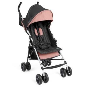 Ingenuity 3D Mini Convenience Stroller – Lightweight Stroller with Compact Fold, Multi-Position Recline, Canopy with Pop Out Sun Visor and More – Umbrella Stroller for Travel, Pink(Dusty Rose)