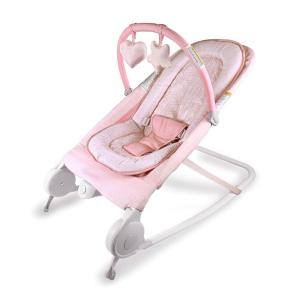Summer Infant 2-in-1 Bouncer & Rocker Duo (Gray and Teal) Convenient and Portable Rocker and Bouncer for Babies Includes Soft Toys and Soothing Vibrations(Pink)