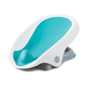 Summer Infant Clean Rinse Baby Bath Seat, Soft Support for Use on the Counter, Sink, or Bathtub, 3 Reclining Positions, Quick-Dry, Use from Birth to Sitting Up – Aqua