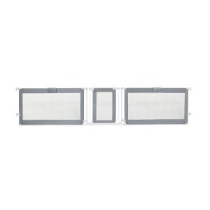 Summer Infant Custom Fit Walk-Thru Extra Wide Pet and Baby Gate, Fits Openings 65” – 87” (2 panels) or 87” – 141” (3 panels), 30” Tall, Install In-between Rooms or Doorways – Grey