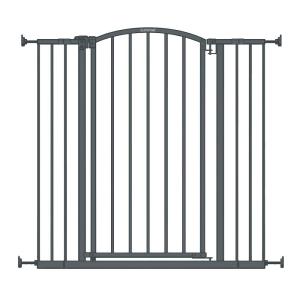 Summer Infant Extra Tall Decor Pet and Baby Gate, 28.75″ – 39.75″ Wide, 36″ Tall, Pressure or Hardware Mount, Install In-between Rooms, Doorways & Stairways, Walk-Through Safety Gate, Black(Dark Gray)