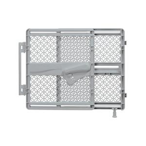 Summer Infant Indoor & Outdoor Multi Function Walk-Thru Baby Gate, Fits Openings 27.5″-42″ Wide, Gray Plastic, for Doorways and Stairways, 28” Tall Walk-Through Baby and Pet Gate(Gray)