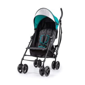 Summer Infant Ingenuity 3Dlite Convenience Stroller,Jet Black–Lightweight Stroller with Aluminum Frame,Large Seat Area, 4 Position Recline, Extra Large Storage Basket– Infant Stroller for Travel&More(Teal)