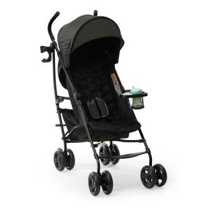 Summer Infant Ingenuity 3Dlite Convenience Stroller,Jet Black–Lightweight Stroller with Aluminum Frame,Large Seat Area, 4 Position Recline, Extra Large Storage Basket– Infant Stroller for Travel&More(Green)