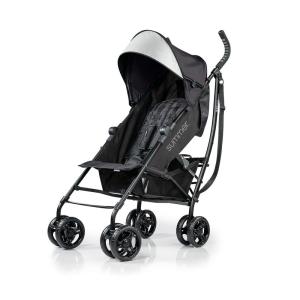 Summer Infant Ingenuity 3Dlite Convenience Stroller,Jet Black–Lightweight Stroller with Aluminum Frame,Large Seat Area, 4 Position Recline, Extra Large Storage Basket– Infant Stroller for Travel&More(Jet Blue)