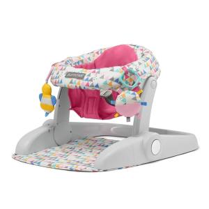 Summer Infant Learn-to-Sit 2-Position Floor Seat (Funfetti Pink) – Sit Baby Up in This Adjustable Baby Activity Seat Appropriate for Ages 4-12 Months – Includes Toys(Funfetti Pink)