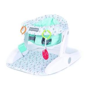 Summer Infant Learn-to-Sit 2-Position Floor Seat (Rolling Stones) – Sit Baby Up in This Adjustable Baby Activity Seat Appropriate for Ages 4-12 Months – Includes Toys(Rolling Stones)