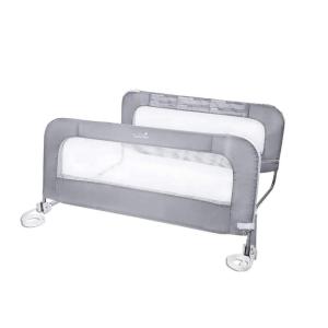 Summer Infant Single Fold Safety Bedrail, White, Metal and Fabric Bedrail for Toddlers, 42.5” Long, Fits Twin, Full, and Queen Beds and Accommodates Thick Mattresses and Platform Beds(Metal)
