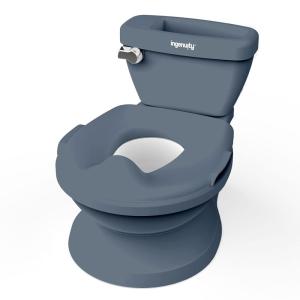 Summer Infant by Ingenuity My Size Potty Pro in White, Toddler Potty Training Toilet, Lifelike Flushing Sound, for Ages 18 Months+, Up to 50 Pounds(Blue)
