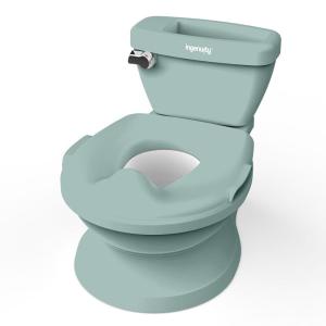 Summer Infant by Ingenuity My Size Potty Pro in White, Toddler Potty Training Toilet, Lifelike Flushing Sound, for Ages 18 Months+, Up to 50 Pounds(Green)