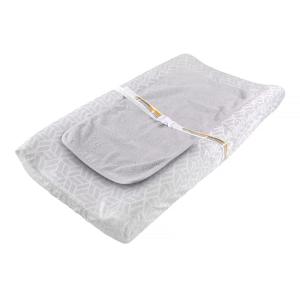 Summer by Ingenuity Basic Changing Essentials Kit with Changing Pad, Cover, and Waterproof Liner, Chevron (3 Piece Set)(Pack of 1)(Contoured Pad Set)