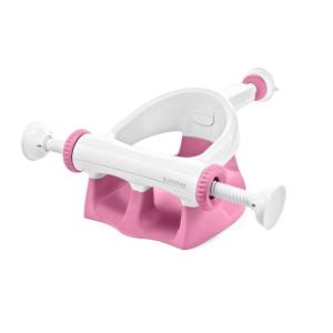 Summer by Ingenuity My Bath Seat for Sit-Up Baby Bathing, Sure & Secure Suction Cups, ASTM Safety Tested & Approved, Backrest for Assisted Sitting, Easy Setup & Storage, Aqua(Pink)