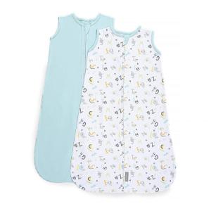 SwaddleMe by Ingenuity Night Sack Sleeper, For Ages 6-12 Months, 16-24 Pounds, Up to 30 Inches Long, 2-Pack Loose-fit Baby Swaddle Sack Wearable Blanket(Alphabet)