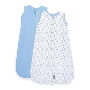 SwaddleMe by Ingenuity Night Sack Sleeper, For Ages 6-12 Months, 16-24 Pounds, Up to 30 Inches Long, 2-Pack Loose-fit Baby Swaddle Sack Wearable Blanket(Mountaineer)