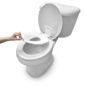 Ingenuity: ity by Ingenuity Flip & Sit Potty Seat (White) – Easy to Set Up & Remove Potty Training Seat That Attaches to Adult Toilet Seat(Flip & Sit Potty Seat)