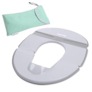 Ingenuity: ity by Ingenuity Flip & Sit Potty Seat (White) – Easy to Set Up & Remove Potty Training Seat That Attaches to Adult Toilet Seat(Foldaway Potty)