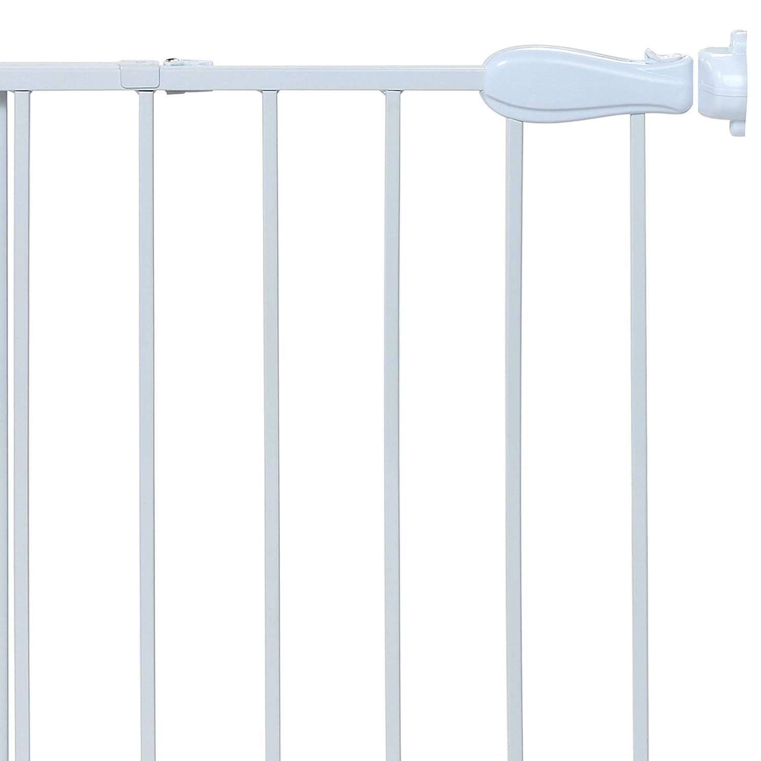 imageSummer Infant Top of Stairs Simple to Secure Metal Baby Gate White Metal Finish 30 Tall Fits Openings up to 29 to 42 Wide Baby and Pet Gate for Doorways and Stairways